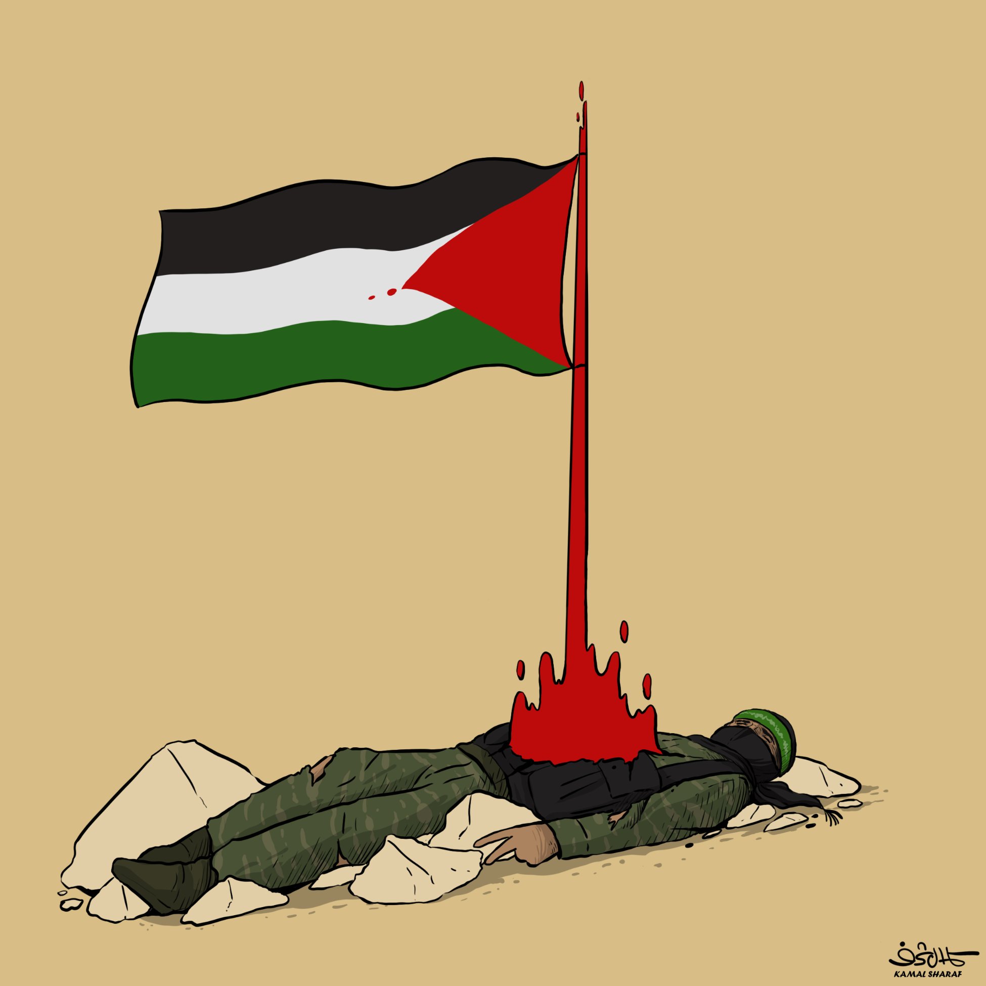 ‏⁧‫#الضيف_شهيد_الانتصار‬⁩ ‏كاريكاتير