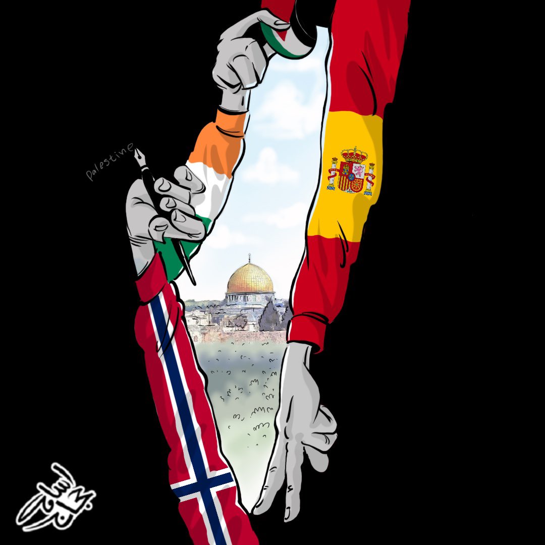اعتراف اسبانيا و إيرلندا والنرويج بدولة فلسطين…